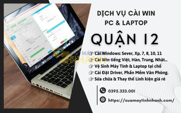 Dịch vụ cài win tại nhà quận 12 của Sửa Máy Tính NHANH (Nguồn: Sửa Máy Tính NHANH)