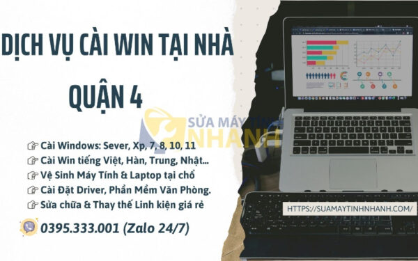 Dịch vụ cài win tại nhà quận 4 của Sửa Máy Tính NHANH (Nguồn: Sửa Máy Tính NHANH)