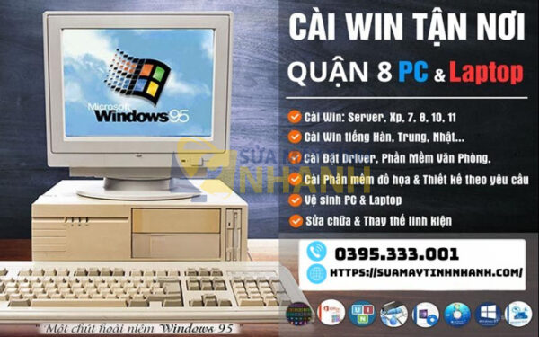 Dịch vụ cài win tại nhà quận 8 (Nguồn: Sửa Máy Tính NHANH)
