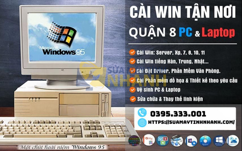 Dịch vụ cài win tại nhà quận 8 (Nguồn: Sửa Máy Tính NHANH)