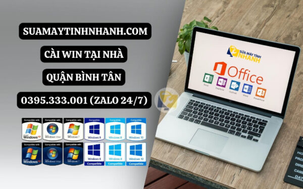 Dịch vụ cài win tại nhà quận Bình Tân (Nguồn: Sửa Máy Tính NHANH)