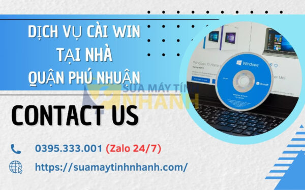 Cài win tại nhà quận Phú Nhuận của Sửa Máy Tính NHANH (Nguồn: Sửa Máy Tính NHANH)
