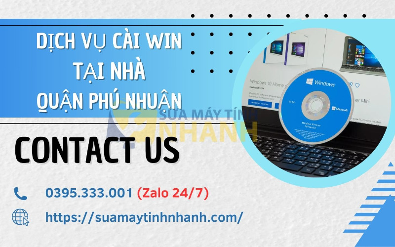 Cài win tại nhà quận Phú Nhuận của Sửa Máy Tính NHANH (Nguồn: Sửa Máy Tính NHANH)