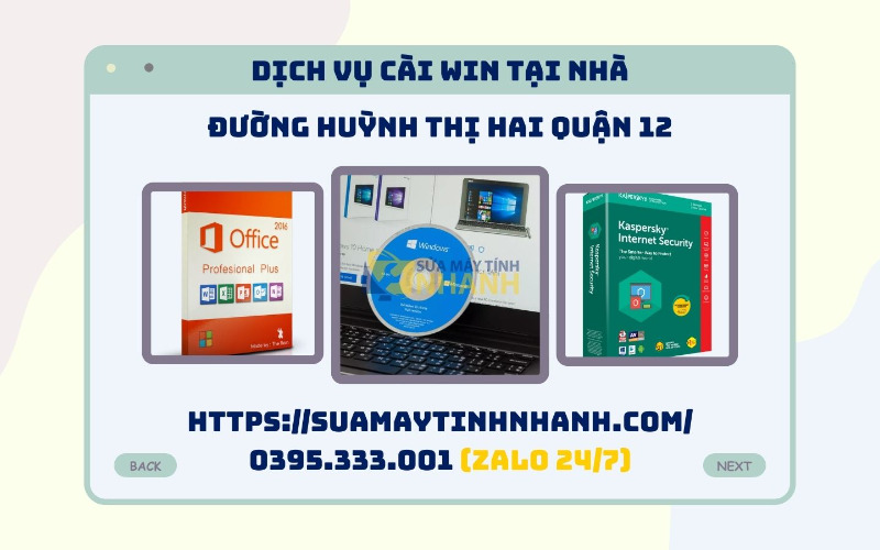 Dịch Vụ Cài Win Đường Huỳnh Thị Hai Quận 12