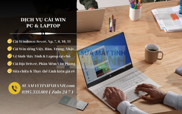 Đơn vị cài lại win tận nơi quận Thủ Đức – Cài win XP,7,8,10,11 Tại Nhà