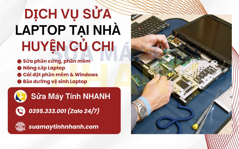 Lợi ích khi sử dụng dịch vụ sửa laptop tại nhà huyện Củ Chi (Nguồn: Sửa Máy Tính NHANH)