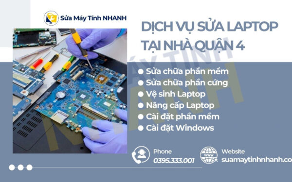 Lợi ích khi sử dụng dịch vụ sửa laptop tại nhà quận 4 (Nguồn: Sửa Máy Tính NHANH)
