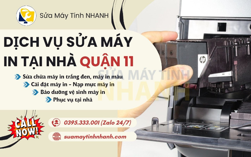Sửa Máy Tính NHANH sửa máy in tại nhà quận 11 (Nguồn: Sửa Máy Tính NHANH)