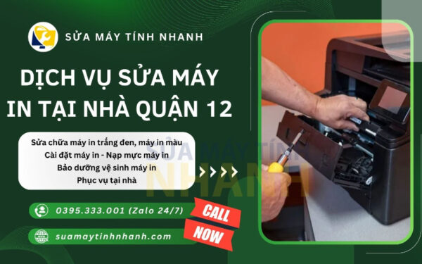 Sửa Máy Tính NHANH sửa máy in tại nhà quận 12 (Nguồn: Sửa Máy Tính NHANH)