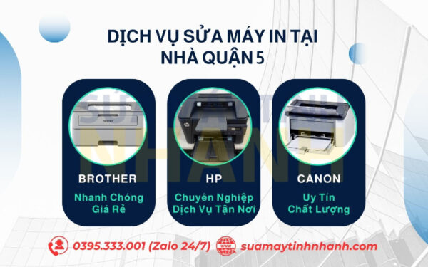 Sửa Máy Tính NHANH sửa máy in tại nhà quận 5 (Nguồn: Sửa Máy Tính NHANH)
