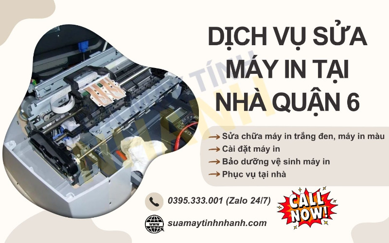 Sửa Máy Tính NHANH sửa máy in tại nhà quận 6 (Nguồn: Sửa Máy Tính NHANH)