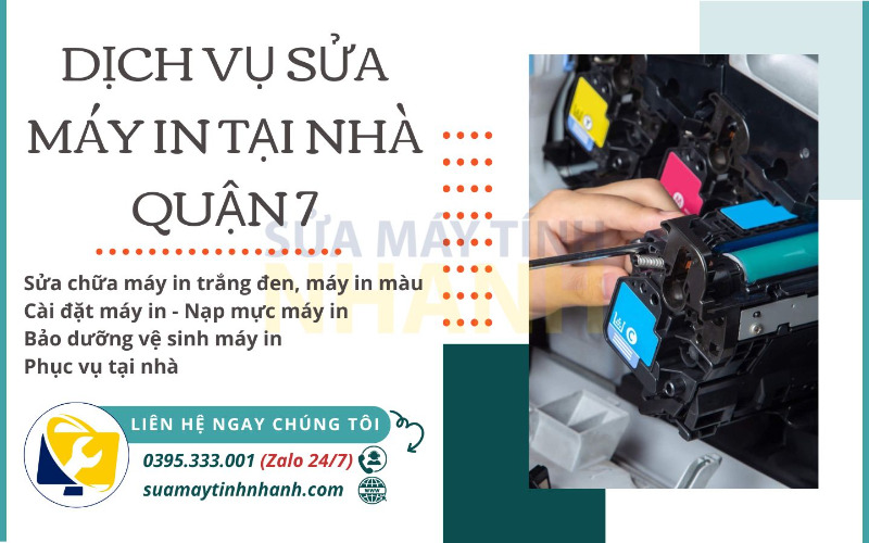 Dịch vụ sửa máy in tại nhà quận 7 của Sửa Máy Tính Nhanh (Nguồn: Sửa Máy Tính NHANH)