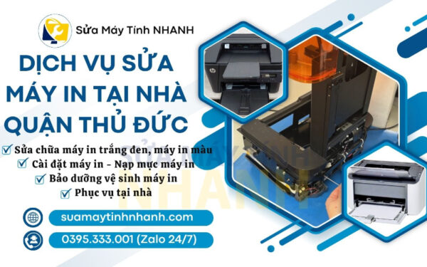 Sửa Máy Tính NHANH sửa máy in tại nhà quận Thủ Đức (Nguồn: Sửa Máy Tính NHANH)