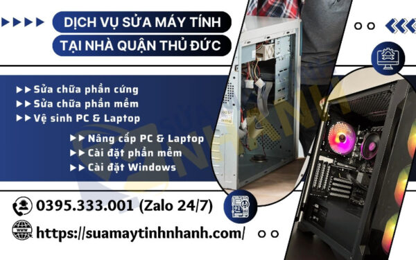 Dịch vụ sửa máy tính tại nhà quận Thủ Đức (Nguồn: Sửa Máy Tính NHANH)