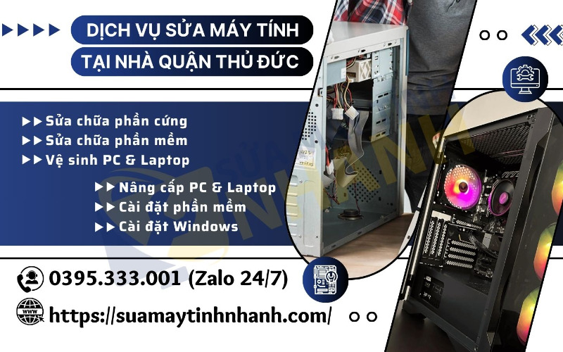 Dịch vụ sửa máy tính tại nhà quận Thủ Đức (Nguồn: Sửa Máy Tính NHANH)
